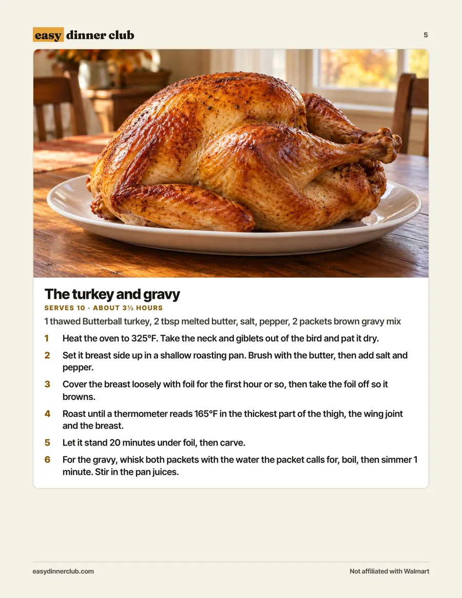 The turkey and gravy
