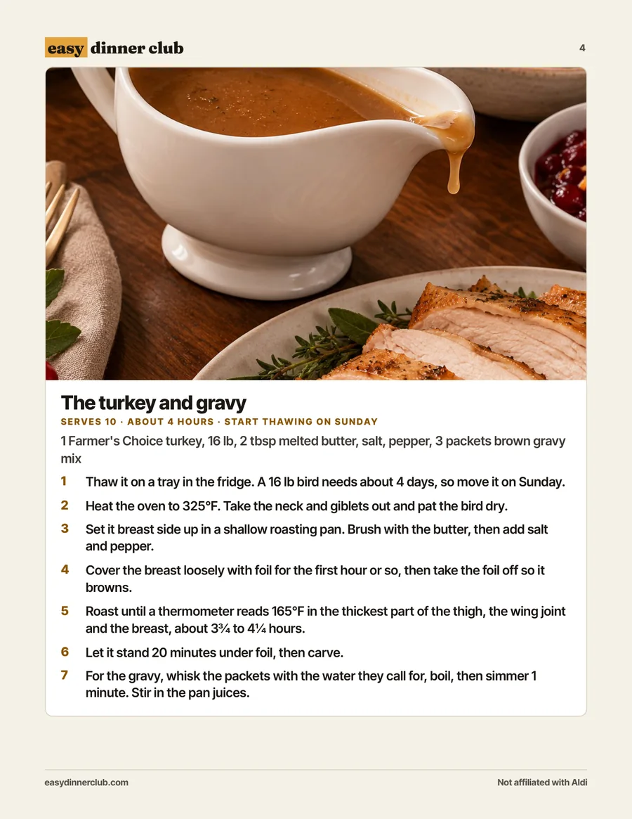 The turkey and gravy