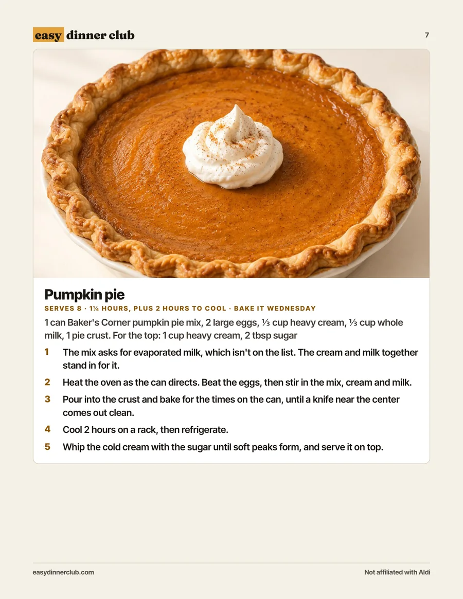 Pumpkin pie